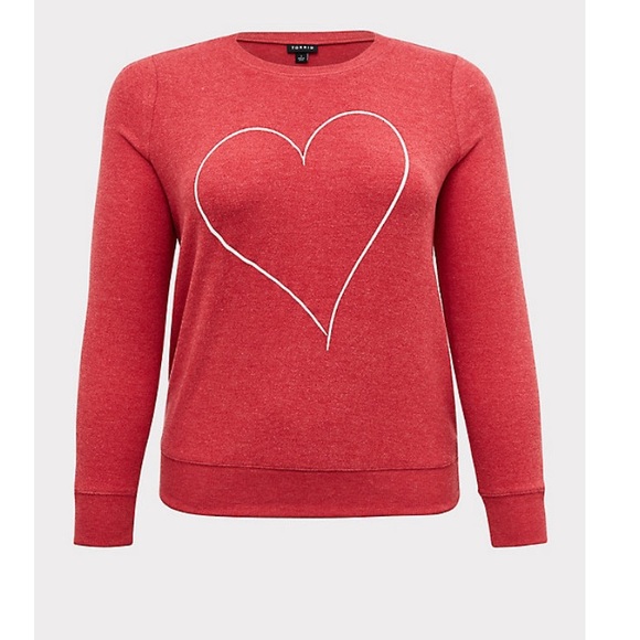 torrid Tops - NWT Torrid Size 2 Heart Sweatshirt.